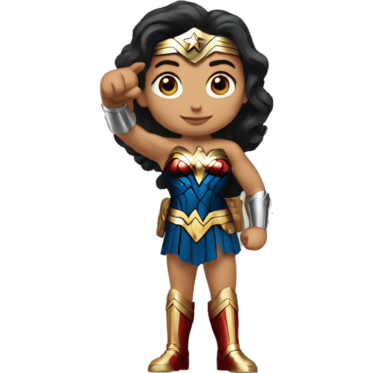 wonder woman raising thumb emoji