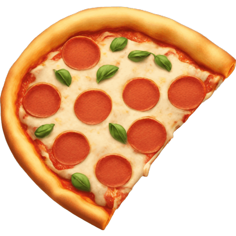 A delicious pizza emoji emoji