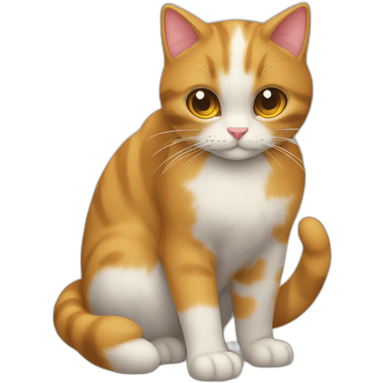 Gato fazendo um coração com as patas emoji