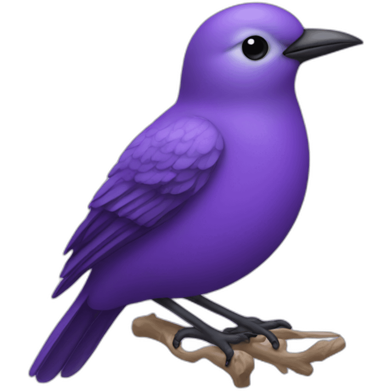 bird violet emoji