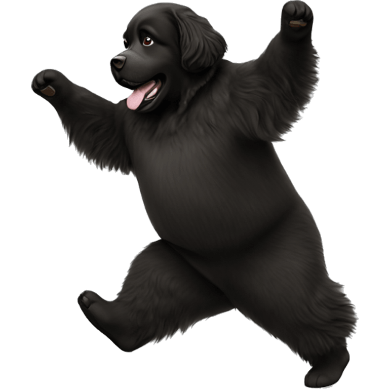 Newfoundland dancing emoji