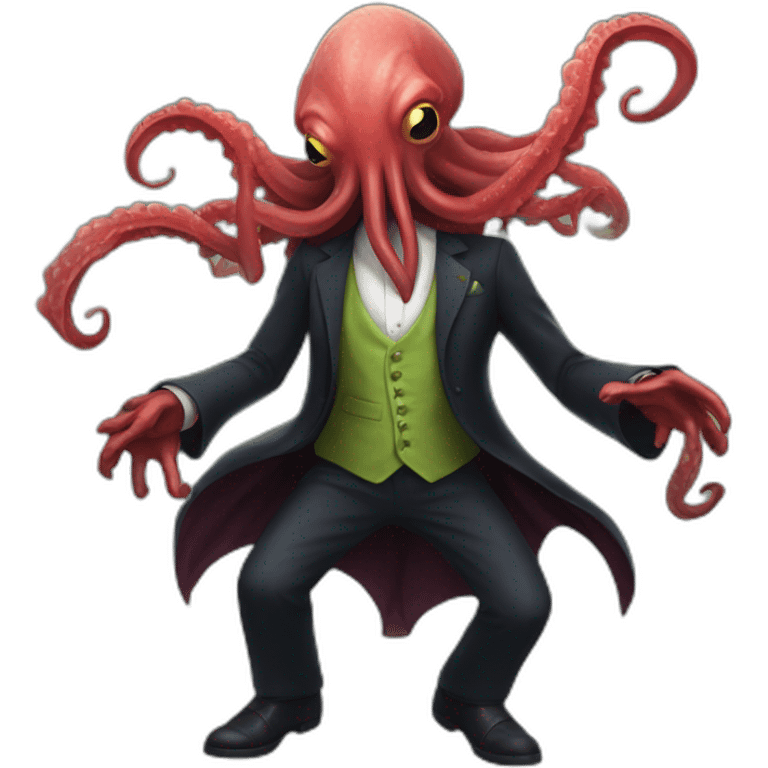 Fancy Human cthulhu dancing emoji