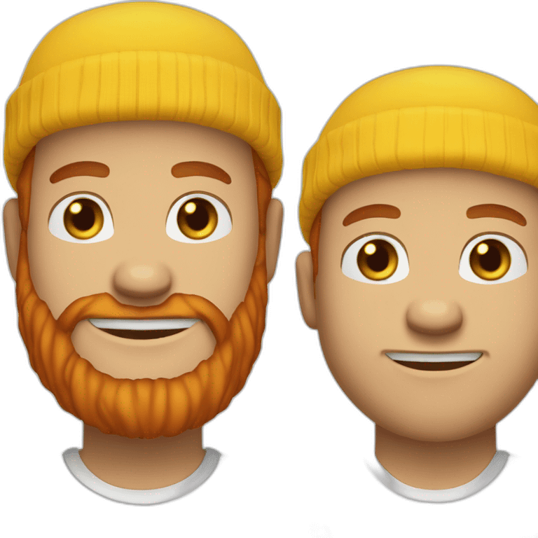 red-bearded-guys-white-teeth-wearing-yellow-beanie-white-shirt emoji