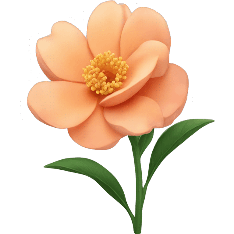 Peach colour Flower 🌹  emoji