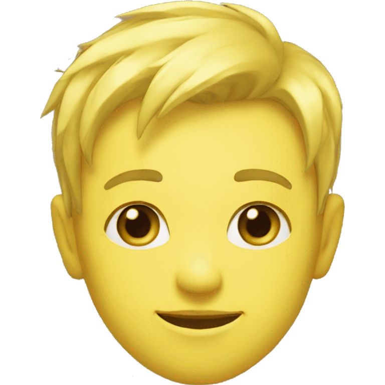 Visage jaune  emoji