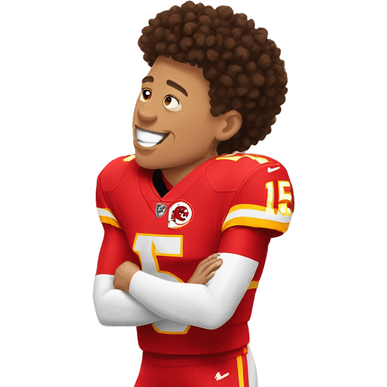 Patrick mahomes kissing emoji