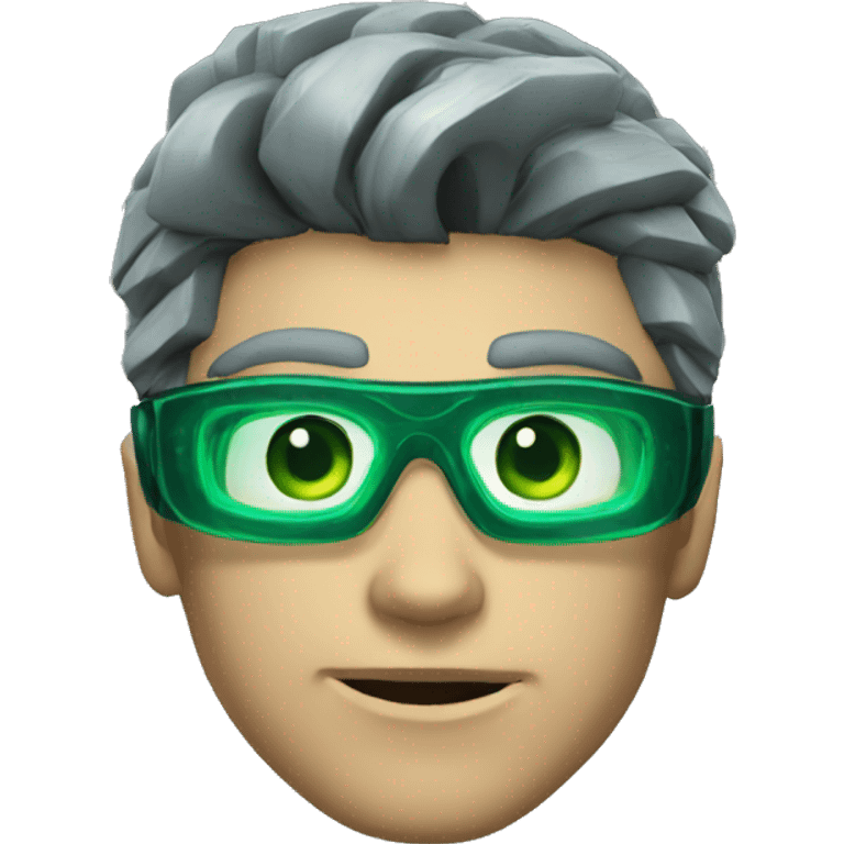 Steel from Max Steel Green glasses emoji