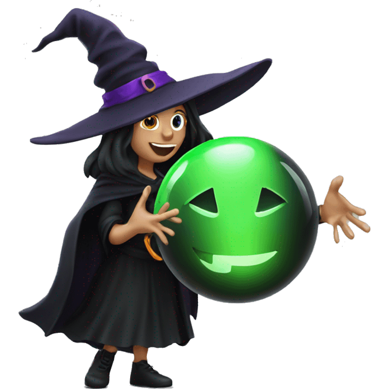 Witch with magic ball emoji