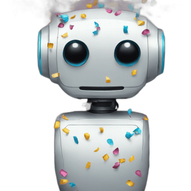 robot confetti emoji