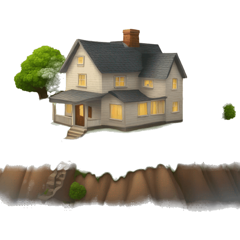 house on a hill emoji