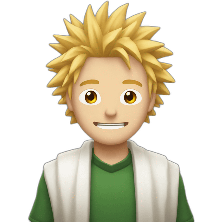 Bakugo qui boit de la bière emoji