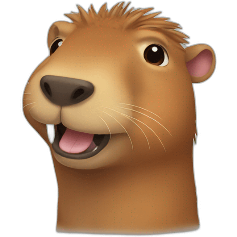 Capibara happy emoji