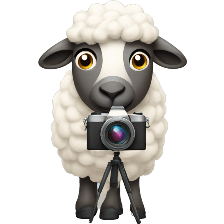 Sheep with Camera  emoji