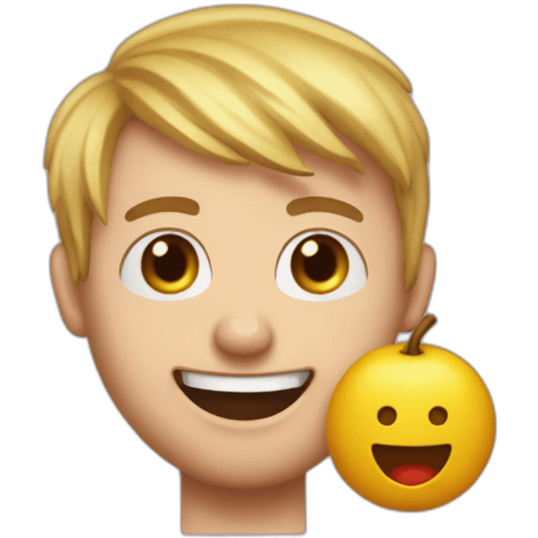 Squeezie avec une calvitie emoji