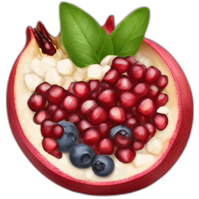 Pomegranate and Blueberry salad emoji