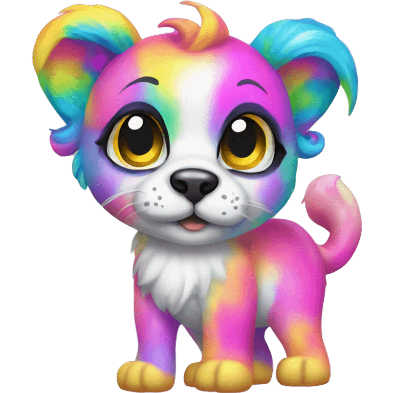 Lisa Frank themed animals emoji