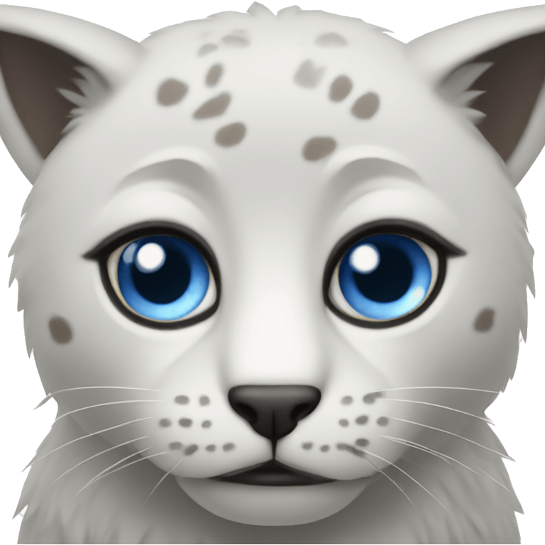 blue eyed animal gaze emoji