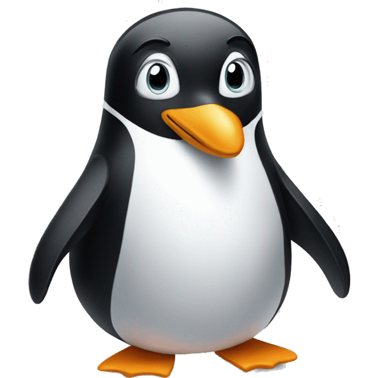 Classy penguin emoji