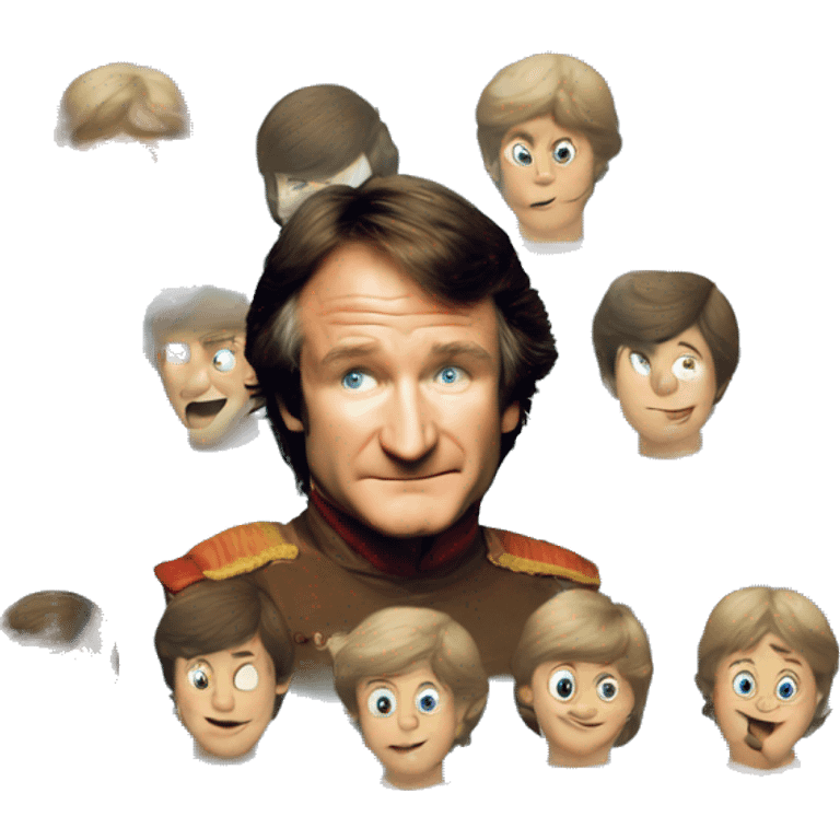 Mork, Robin williams, blue eyes, young robin williams, 1970s emoji