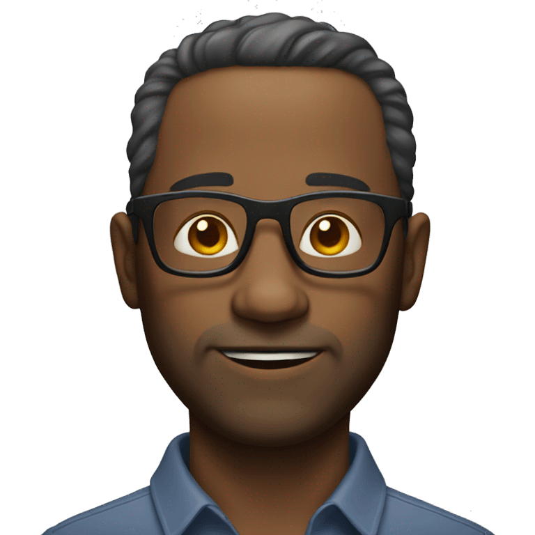 40 year old man with glasses emoji