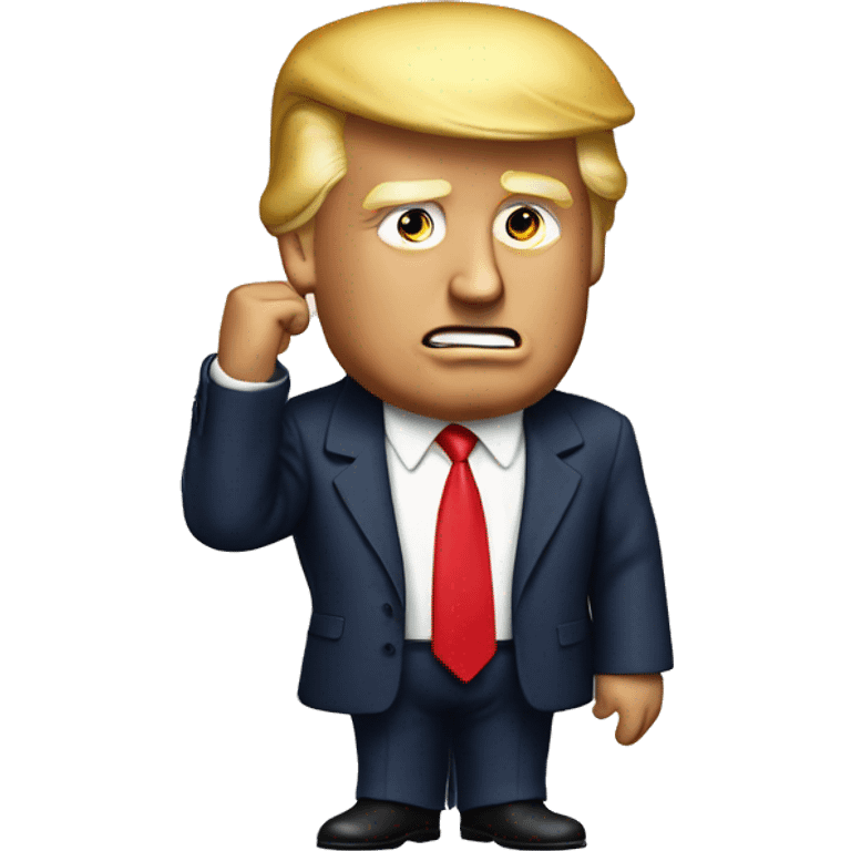 Donald trump shaking his head no  emoji