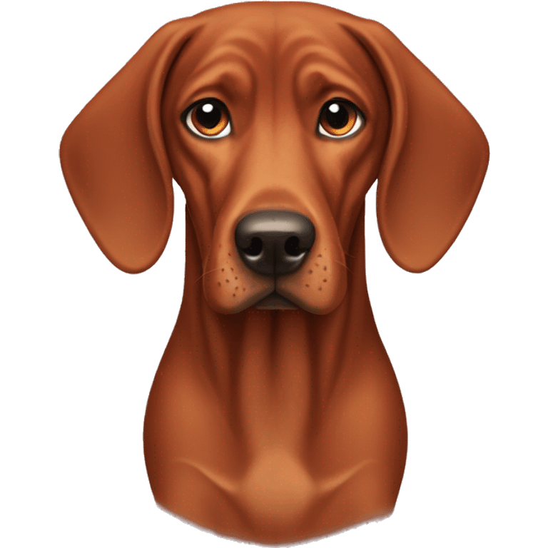 Redbone coonhound dog emoji