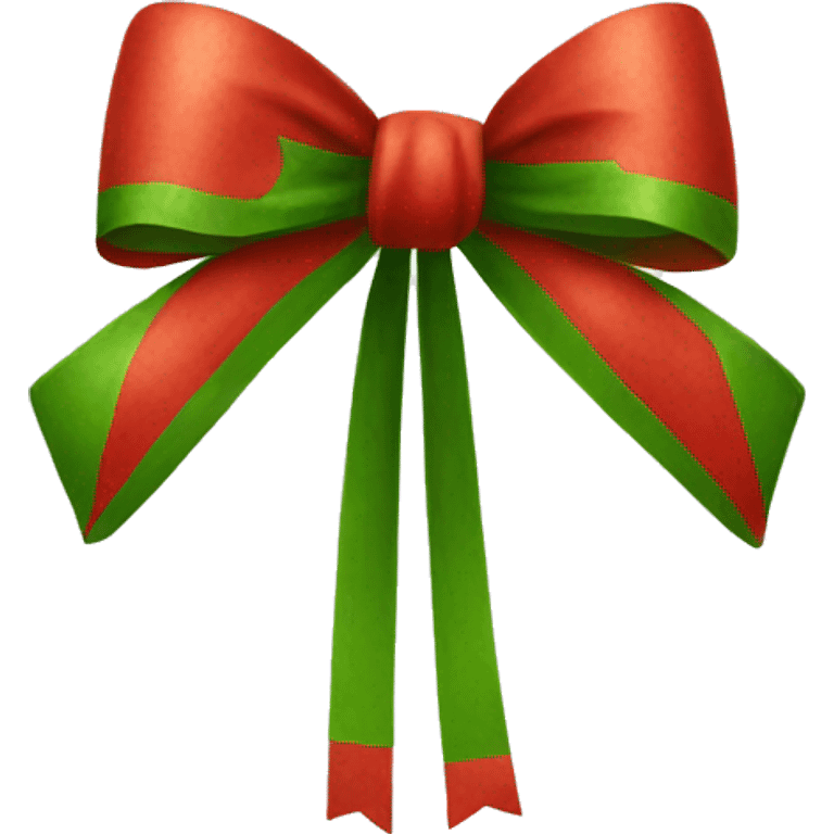 Christmas bow emoji