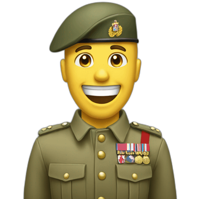 British army soldier laughing emoji