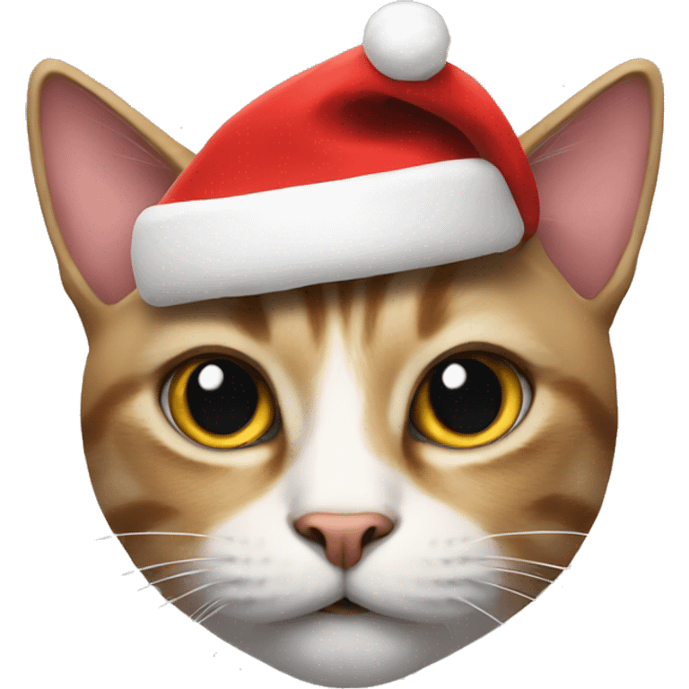 Cat with Santa hat emoji