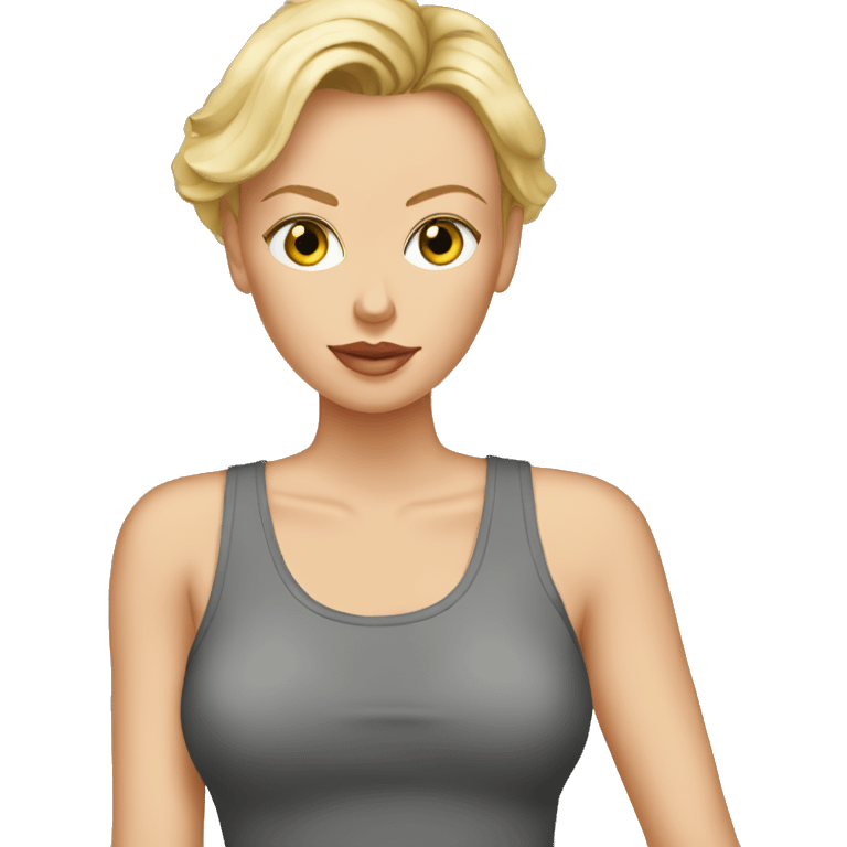 charlize theron wearing tank top emoji