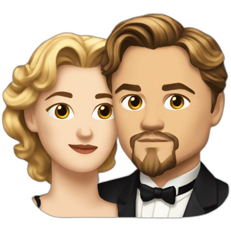 keyt winslet with leonardo dicaprio in titanic emoji