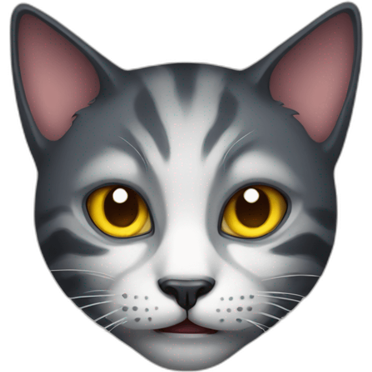 Scary cat emoji