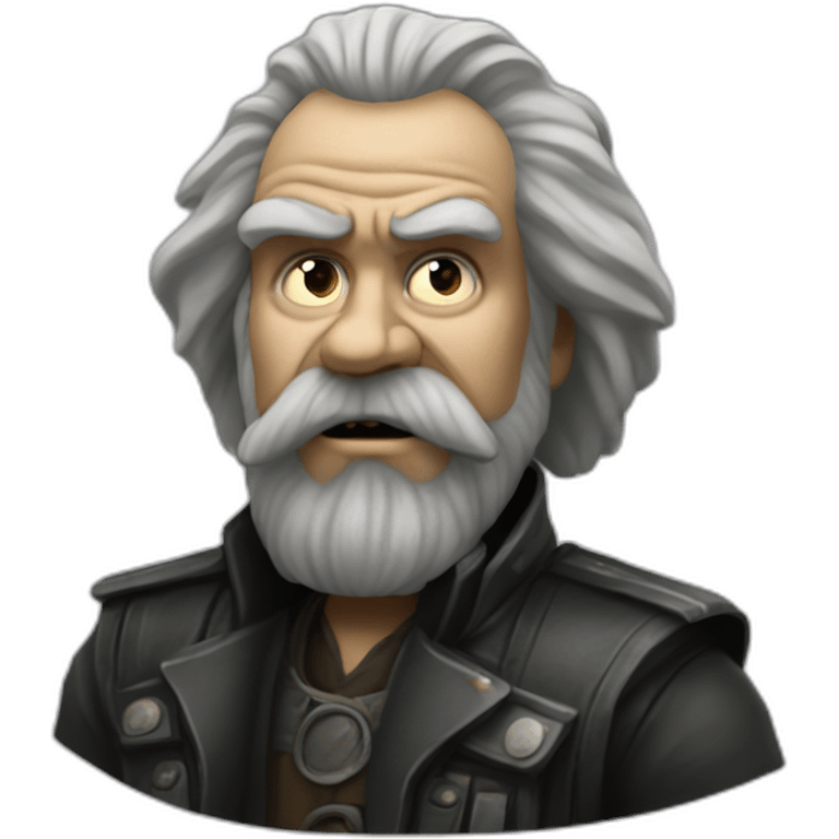 karl marx as mad max emoji