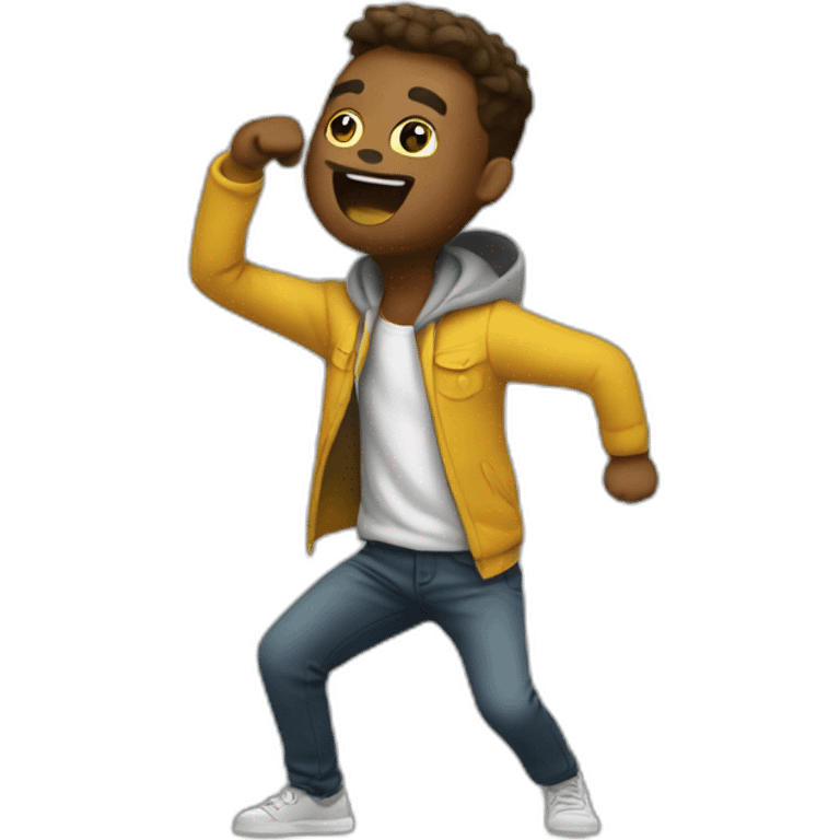 Emoji qui fait un dab emoji