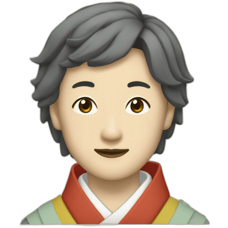 lgbt-scholar-in-the-heian-era-with-short-hair emoji