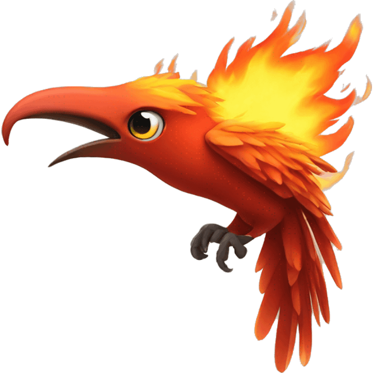 Fire bird emoji