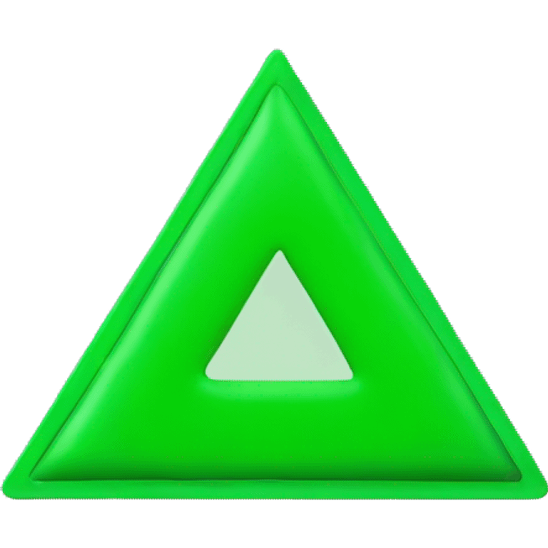 Green triangle with tip down emoji