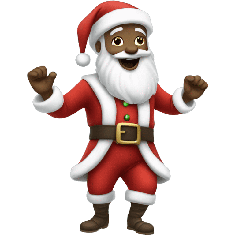 dancing-white-skin-santa emoji