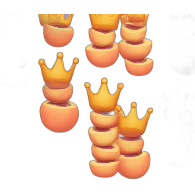 peach crown emoji