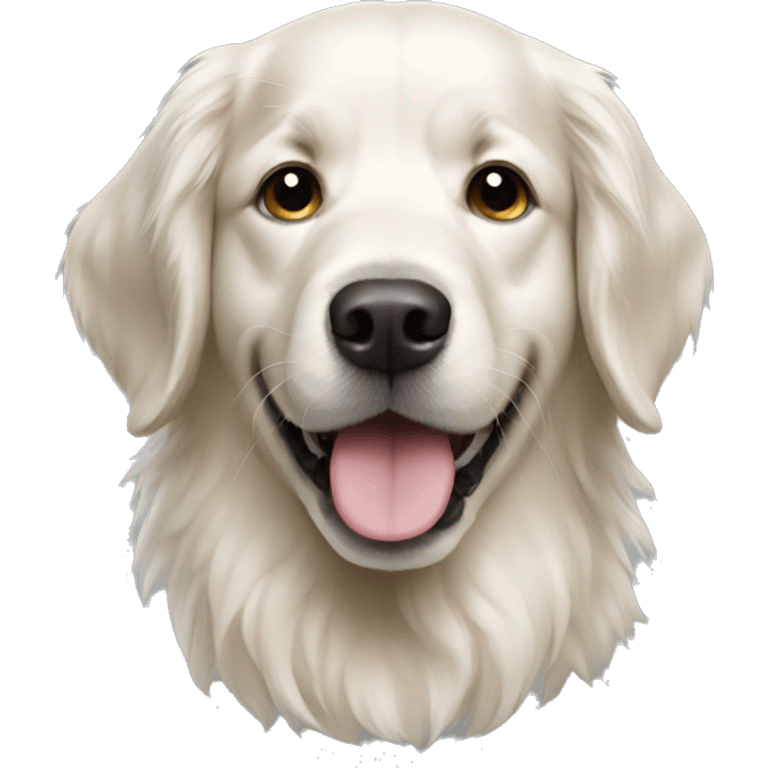 White golden retriever  emoji