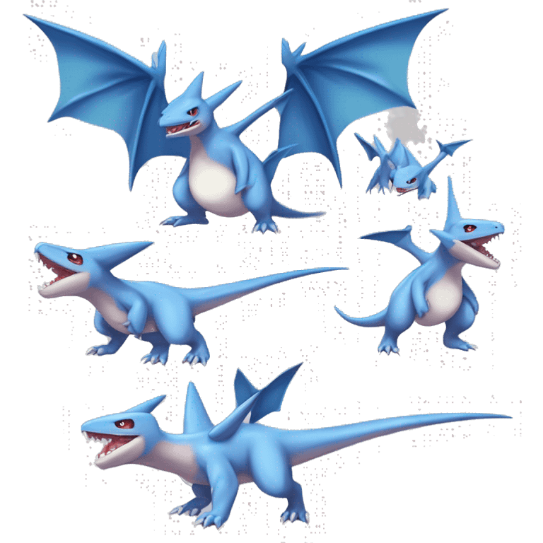 Latios-Gible-Larvitar-Salamence-Sharpedo-Gabite-Digimon Full Body emoji