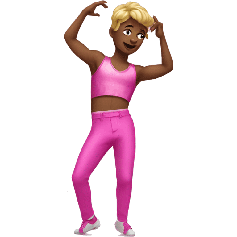 pink gay dancer emoji