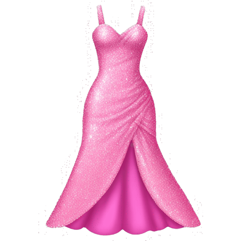 pink glittery prom dress emoji