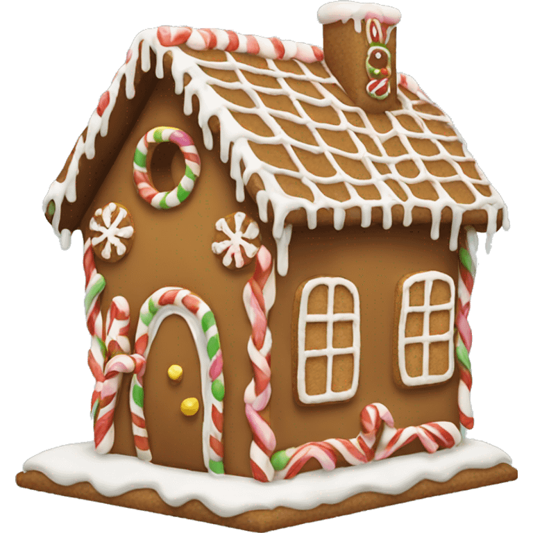 gingerbread house emoji