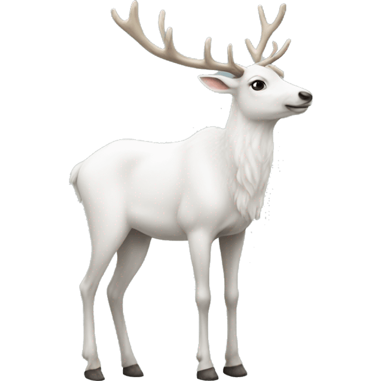 white-reindeer emoji