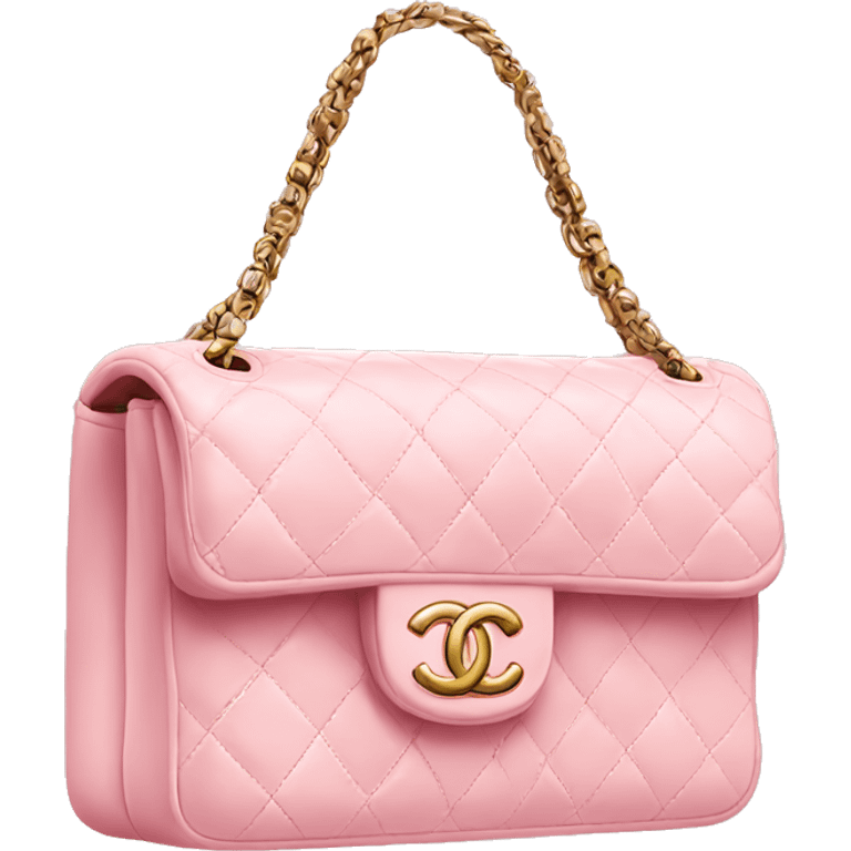 Soft pink Chanel bag emoji