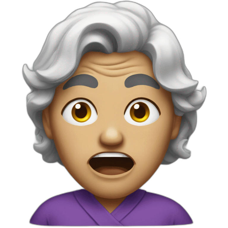 angry aunty emoji