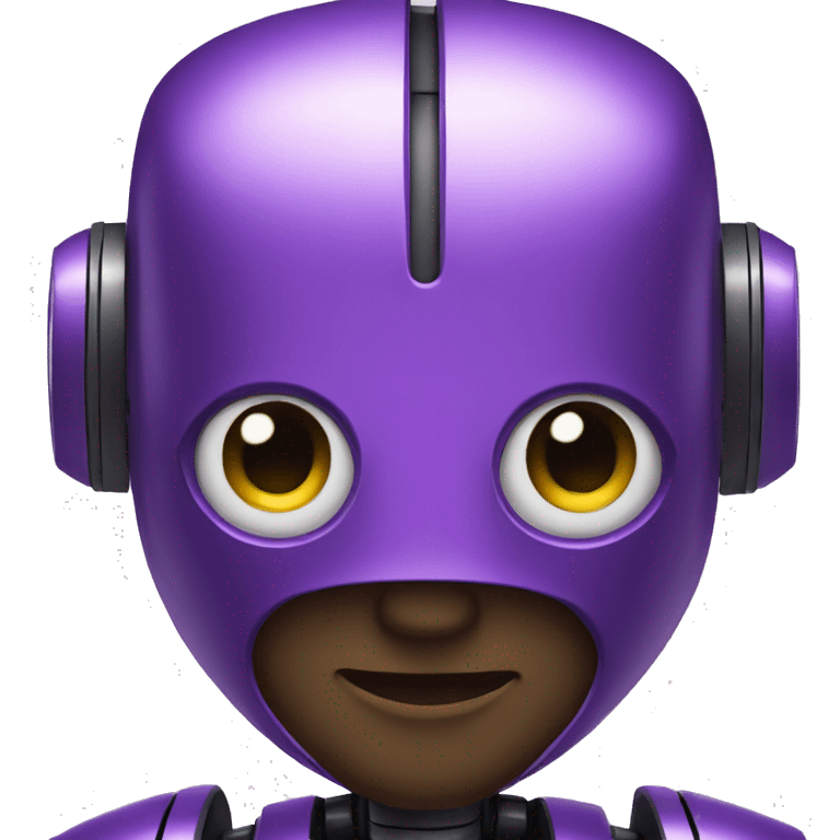 Robot purple emoji