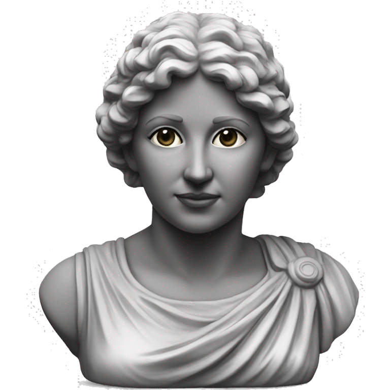 Roman woman statue bust  emoji