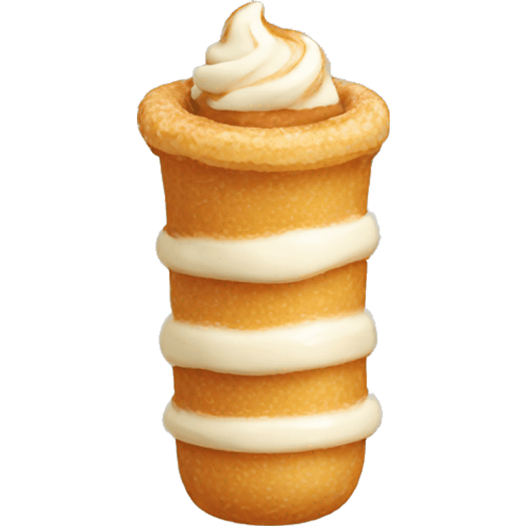 Filled cream churro  emoji